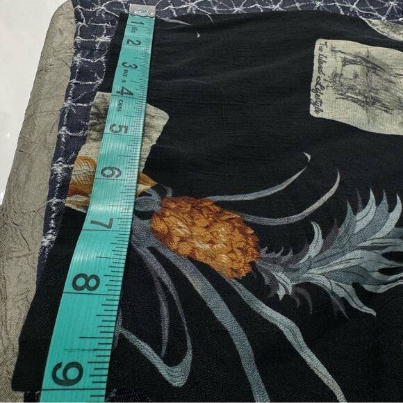 Vintage Men’s Large Silk Hawaiian Button Down Shirt Jamaica Jaxx - Picture 11 of 11